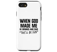 Quand il m'a Fait Sourire, Dieu a Dit Que ce Serait Amusant, Jésus Coque pour iPhone SE (2020) / 7/8
