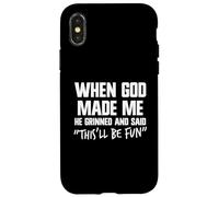 Quand il m'a Fait Sourire, Dieu a Dit Que ce Serait Amusant, Jésus Coque pour iPhone X/XS