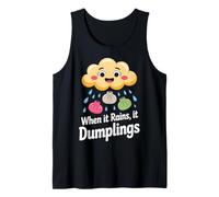 Quand il pleut, il Dumplings - Joli Design de raviolis Débardeur