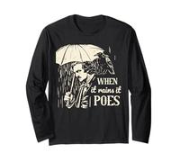 Quand il pleut, la poésie est drôle Edgar Allan Poe Manche Longue