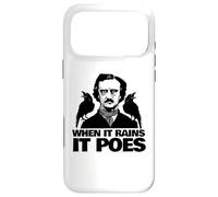 Quand il pleut, Poes est drôle Edgar Allan Poe Coque pour iPhone 17 Pro Max