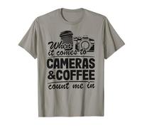 Quand il s'agit d'appareils Photo et de café, comptez sur Moi en Photographie T-Shirt