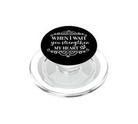 Quand j'attends, tu fortifie Mon cœur, Christian PopSockets PopGrip pour MagSafe