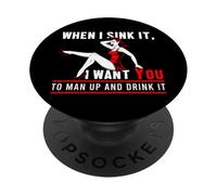 Quand Je l'enfonce Je Veux Que Tu Que Sois Un Homme Et Boive PopSockets PopGrip Adhésif