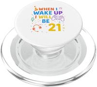 Quand Je me réveillerai, j'aurai 21 Ans et Je jouerai à 21 Ans PopSockets PopGrip pour MagSafe