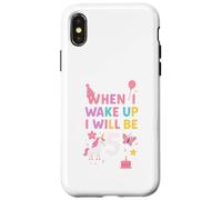 Quand Je me réveillerai, j'aurai 5 Ans, Une Fille de 5 Ans Coque pour iPhone X/XS
