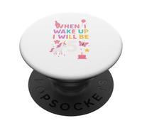 Quand Je me réveillerai, j'aurai 5 Ans, Une Fille de 5 Ans PopSockets PopGrip Adhésif