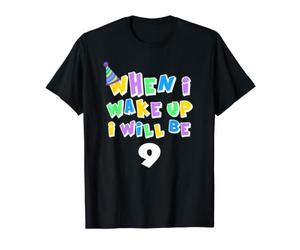 Quand Je me réveillerai, j'aurai 9 Ans T-Shirt Graphique avec Valeur