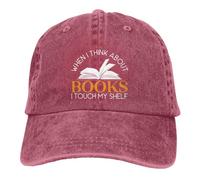 Quand Je Pense aux Livres, Je Touche Mon étagère. Casquette de Baseball rét