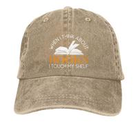 Quand Je Pense aux Livres, Je Touche Mon étagère. Casquette de Baseball rét