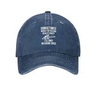 Quand Je suis Fou, Je Ne Mesure qu'une Fois Unisexe Chapeaux Pare-Soleil Réglable Casquette De Baseball Lègére Chapeau De Cowboy pour Golf Hip Pop Sport