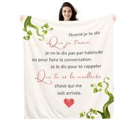 Quand Je te dis que je t'aime je ne le dis pas par habitude ou pour faire la conversation Couverture pour Lui Elle couples amoureux anniversaire Saint-Valentin cadeau de Noël