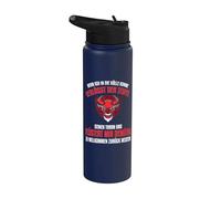 Quand je viens dans l'enfer, le diable quitte son trône. Stainless Steel Insulated Water Bottle