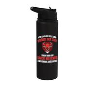 Quand je viens dans l'enfer, le diable quitte son trône. Stainless Steel Insulated Water Bottle