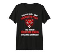 Quand Je Viens dans l'enfer, Le Diable quitte Son trône. T-Shirt Haut de Gamme
