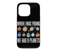 Quand j'étais Jeune, Nous Avions 9 planètes Astronomie du système Solaire Coque pour iPhone 13 Pro