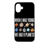 Quand j'étais Jeune, Nous Avions 9 planètes Astronomie du système Solaire Coque pour iPhone 16 Plus