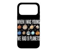Quand j'étais Jeune, Nous Avions 9 planètes Astronomie du système Solaire Coque pour iPhone 17 Pro Max