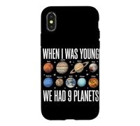 Quand j'étais Jeune, Nous Avions 9 planètes Astronomie du système Solaire Coque pour iPhone X/XS