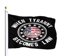 Quand La Tyrannie Devient Loi 1776 Décoration Bannière 90X150Cm Avec Œillets Double Face Bannière Cour Drapeau De Cour Pour Vacances Intérieure Extérieure