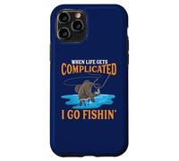 Quand la Vie se complique, Je Vais à la pêche Coque pour iPhone 11 Pro