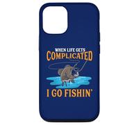Quand la Vie se complique, Je Vais à la pêche Coque pour iPhone 12/12 Pro