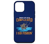 Quand la Vie se complique, Je Vais à la pêche Coque pour iPhone 12 Mini