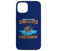 Quand la Vie se complique, Je Vais à la pêche Coque pour iPhone 13