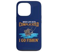 Quand la Vie se complique, Je Vais à la pêche Coque pour iPhone 13 Pro