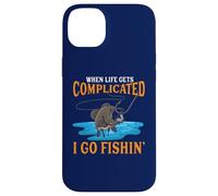 Quand la Vie se complique, Je Vais à la pêche Coque pour iPhone 14 Plus