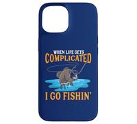 Quand la Vie se complique, Je Vais à la pêche Coque pour iPhone 15