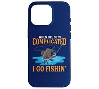 Quand la Vie se complique, Je Vais à la pêche Coque pour iPhone 16 Pro