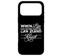 Quand la Vie Te Donne Plus Que ce Que tu Peux Te Tenir Debout, agenouille Dieu Jésus Coque pour iPhone 17 Pro Max