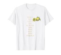Quand la Vie Vous Donne des Citrons, Demandez du sel et de la Tequila T-Shirt Graphique avec Valeur, Homme, Blanc, S