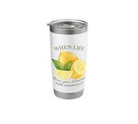 Quand la vie vous donne des citrons, faites de Lemoncello des femmes mignonnes et drôles Gobelet isotherme en acier inoxydable double paroi