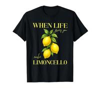 Quand la Vie Vous Donne des Citrons, Faites du Limoncello T-Shirt Graphique avec Valeur, Homme, Noir, S