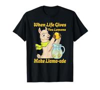 Quand la Vie Vous Donne des Citrons, Faites Un Jeu de Mots Amusant à Base de Lama T-Shirt