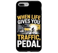 Quand la vie vous donne du trafic, vélo à pédales Coque pour iPhone 7 Plus/8 Plus