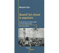 Quand L'art Chasse Le Populaire - Socio-Histoire Du Théâtre Public En France Depuis 1945
