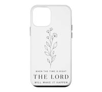 Quand Le Moment Sera Venu, Le Seigneur fera en sorte Que Cela se produise. Floral Coque pour iPhone 12 Mini