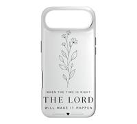 Quand Le Moment Sera Venu, Le Seigneur fera en sorte Que Cela se produise. Floral Coque pour iPhone Air
