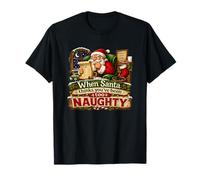 Quand Le Père Noël Pense Que tu as été trop méchant, Noël drôle T-Shirt