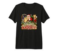 Quand Le Père Noël Pense Que tu as été trop méchant, Noël drôle T-Shirt Haut de Gamme