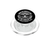 Quand Le Pouvoir de l'amour Bat l'amour du Pouvoir Peace Tree PopSockets PopGrip pour MagSafe