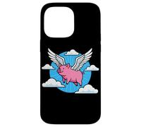 Quand Les cochons volent des Ailes surréalistes dans Les Nuages Coque pour iPhone 14 Pro Max
