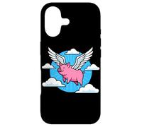 Quand Les cochons volent des Ailes surréalistes dans Les Nuages Coque pour iPhone 17