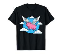 Quand Les cochons volent des Ailes surréalistes dans Les Nuages T-Shirt