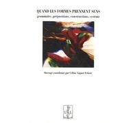 Quand Les Formes Prennent Sens - Grammaire, Prépositions, Constructions, Système