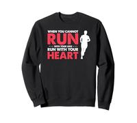 Quand Les Jambes lâchent, Cours avec Le cœur Sweatshirt