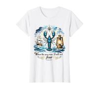 Quand Les Mers rugiront, Je n'aurai Pas Peur T-Shirt Graphique avec Valeur